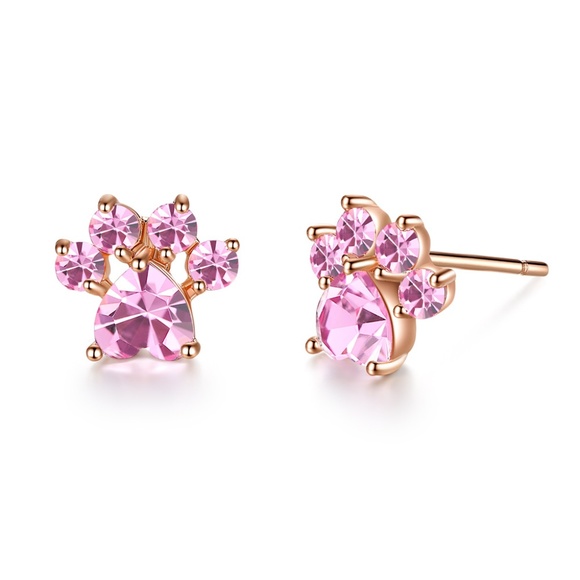 Jewelry - ❤️4 for $20 Sale❤️Pink swarovski element earring